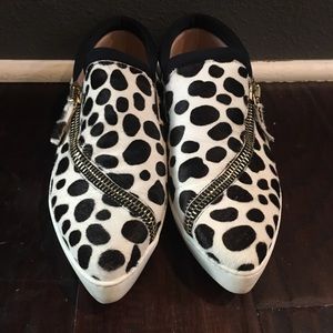 Furla slip ons in cow hide